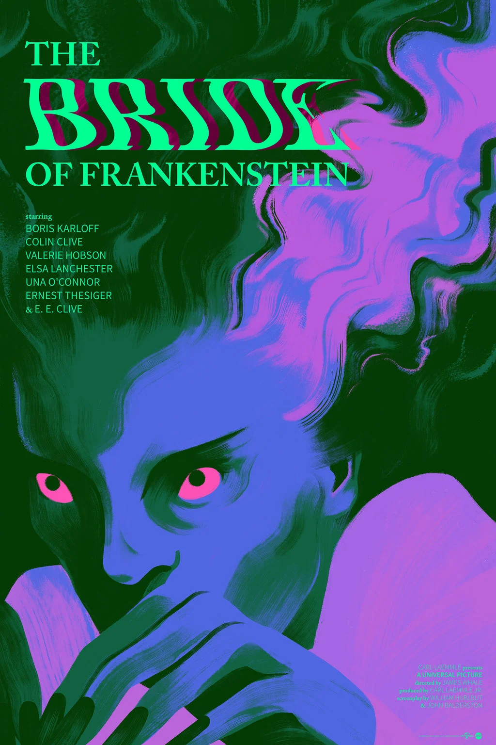 The Bride of Frankenstein Poster - Sara Wong