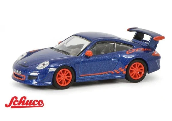 Porsche 911 GT3 RS (997) (Blue) 1:87 (HO) Scale Diecast Model - Schuco