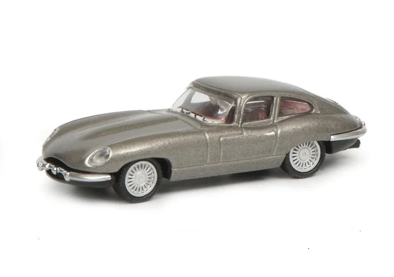 Jaguar E-Type (Grey), 1:87 (HO) Scale Diecast Model