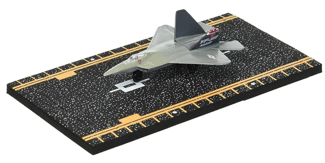 Hot Wings F-22 Raptor (military Markings) with Connectible Runway