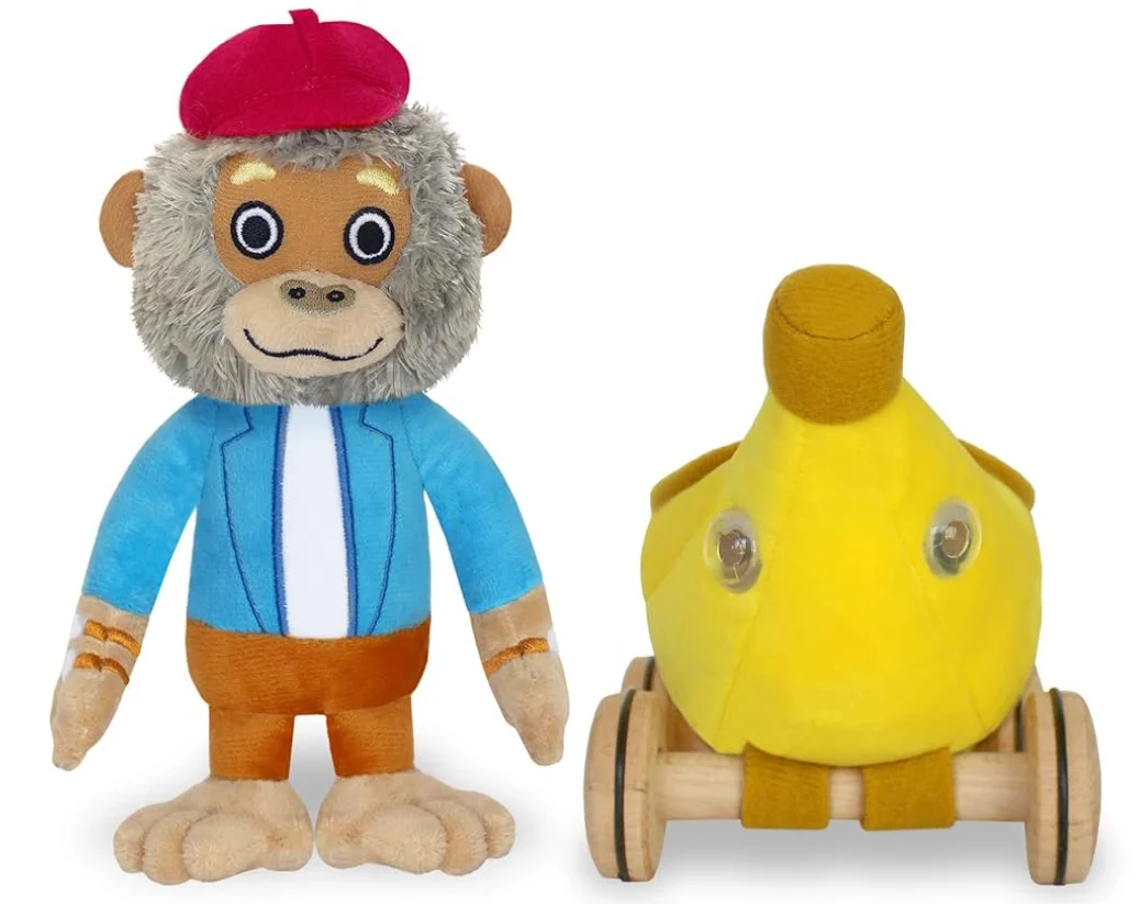 Bananas Gorilla Soft Toy w/ Bananamobile - Yottoy Productions, Inc