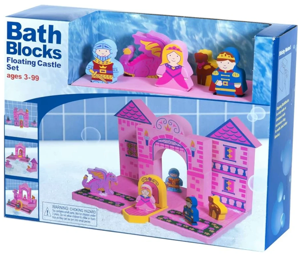 Bath Block Floating Castle Set - Just Think Toys