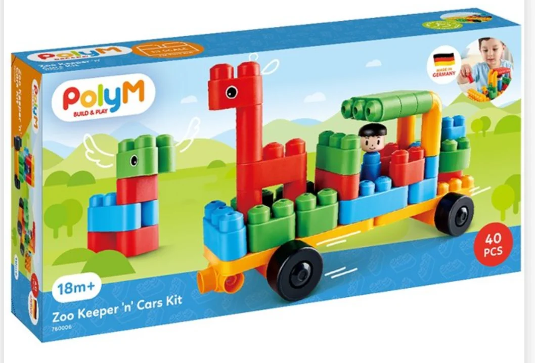 PolyM Zoo Keeper 'n' Cars - HaPe International Inc