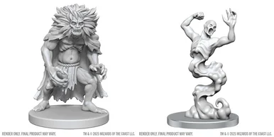 Dungeons & Dragons: Nolzur`s Marvelous Unpainted Miniatures - W28 Classic Wight & Classic Wraith