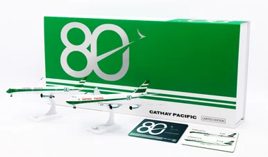 Cathay Pacific "80th Anniversary" A350-900XWB & B747-8F Twin Set Reg: B-LRJ, B-LJE SA4124S 1:400