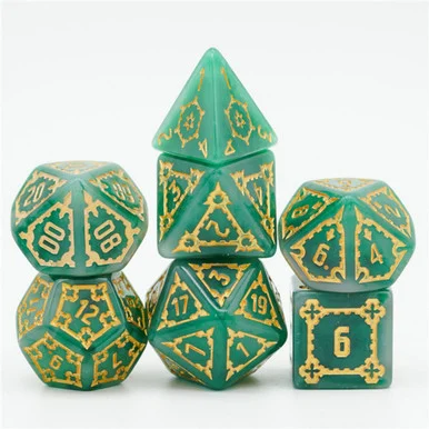Foam Brain Games 1015 Huge Green Castle Dice Set 25mm - FoamBrain