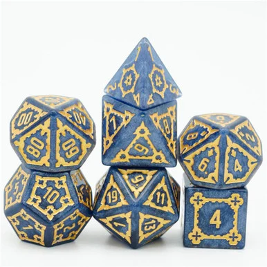 Foam Brain Games 1013 Huge Blue Castle Dice Set 25mm - FoamBrain