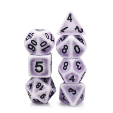 Foam Brain Games 2069 Lavender Ancient RPG Dice Set - FoamBrain