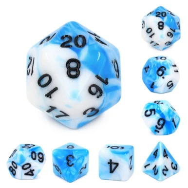 Foam Brain Games 2117 Cumulus Cloud RPG Dice Set - FoamBrain