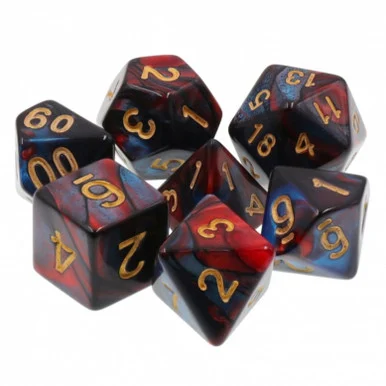 Foambrain Games 2061 Blue Blood RPG Dice Set