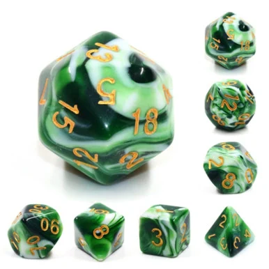 Foam Brain Games 2167 Jadeite RPG Dice Set - FoamBrain