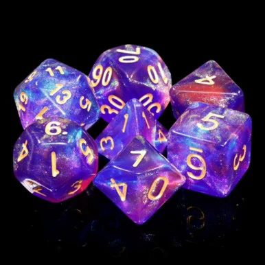 Foam Brain Games 2175 Blue Enchantress RPG Dice Set - FoamBrain