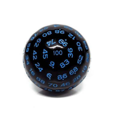 Foam Brain Games 5022 45mm D100 - Black Opaque with Blue
