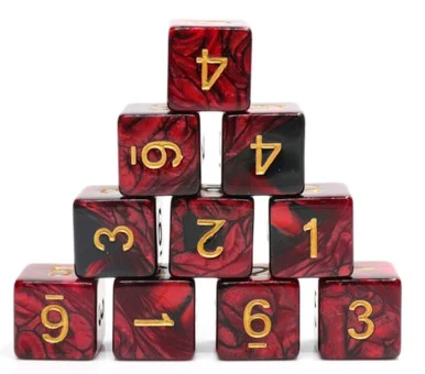 Foam Brain Games 2194 D6 Set - Joker's Wild (12)