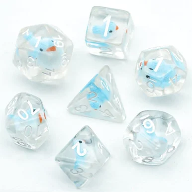 Foam Brain Games 1114 Blue Bird RPG Dice Set - FoamBrain