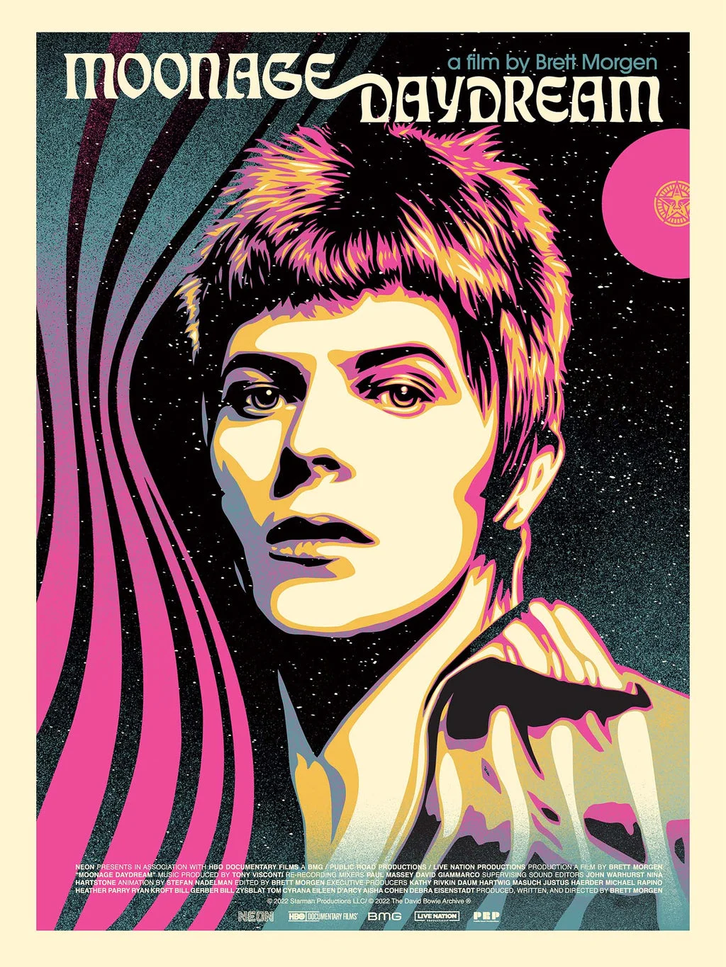 Moonage Daydream (Timed Edition) Poster - Shepard Fairey