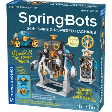 Thames & Kosmos 550038 SpringBots: 3-in-1 Spring-Powered Machines