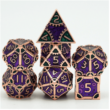 Foam Brain Games 4176 SteamPunk: Evil Queen - Metal RPG Dice Set