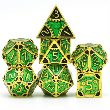 Foam Brain Games 4178 SteamPunk: Wild Ivy - Metal RPG Dice Set