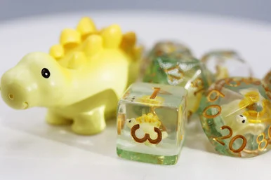 Foam Brain Games 2362 Stegosaurus RPG Dice Set - FoamBrain