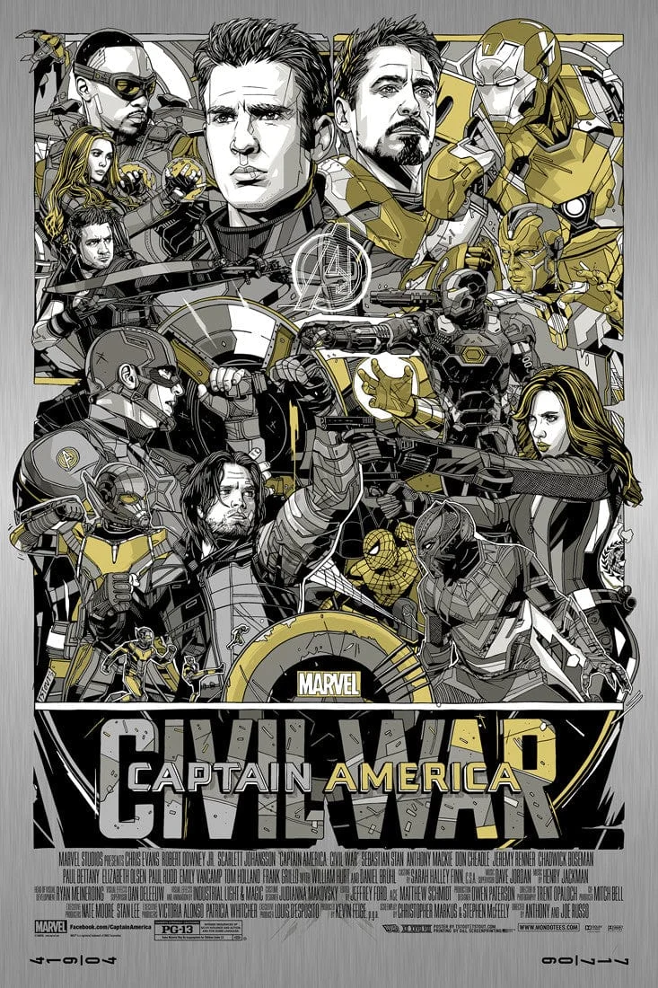 Captain America: Civil War (Vibranium Metal Variant) - Tyler Stout