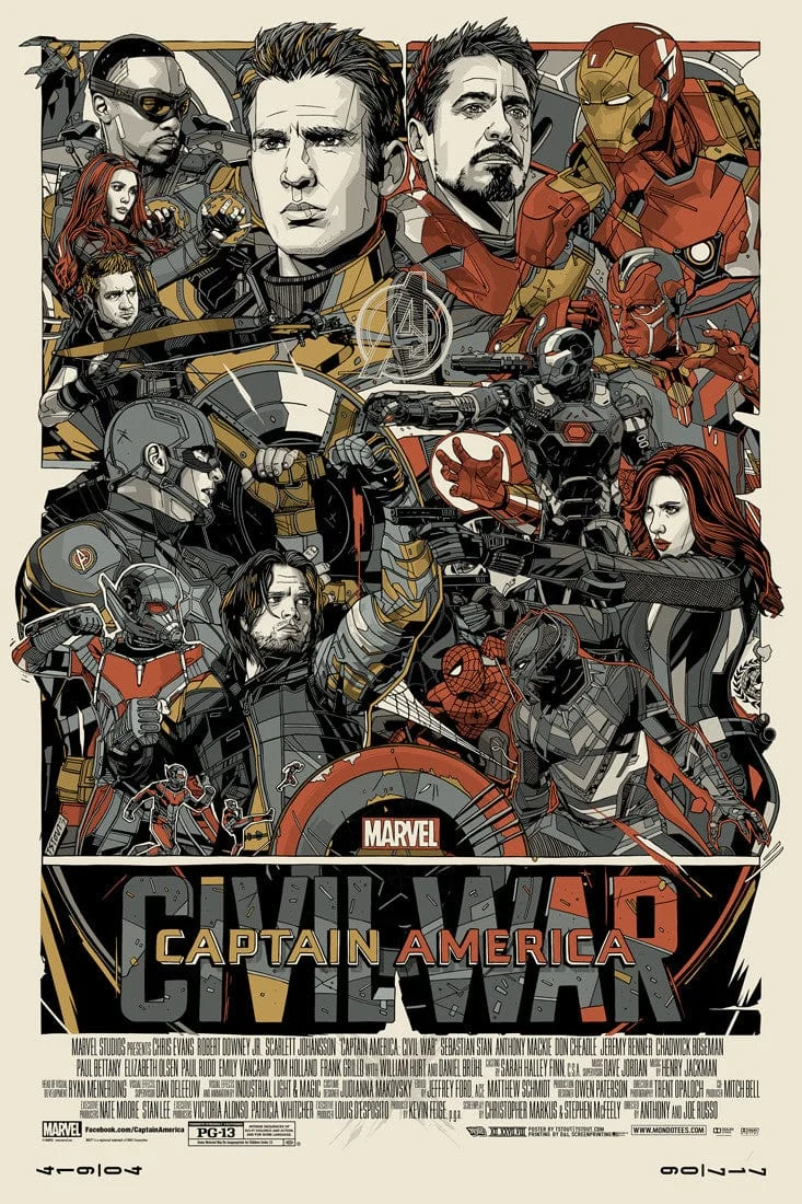 Captain America: Civil War (Variant) - Tyler Stout