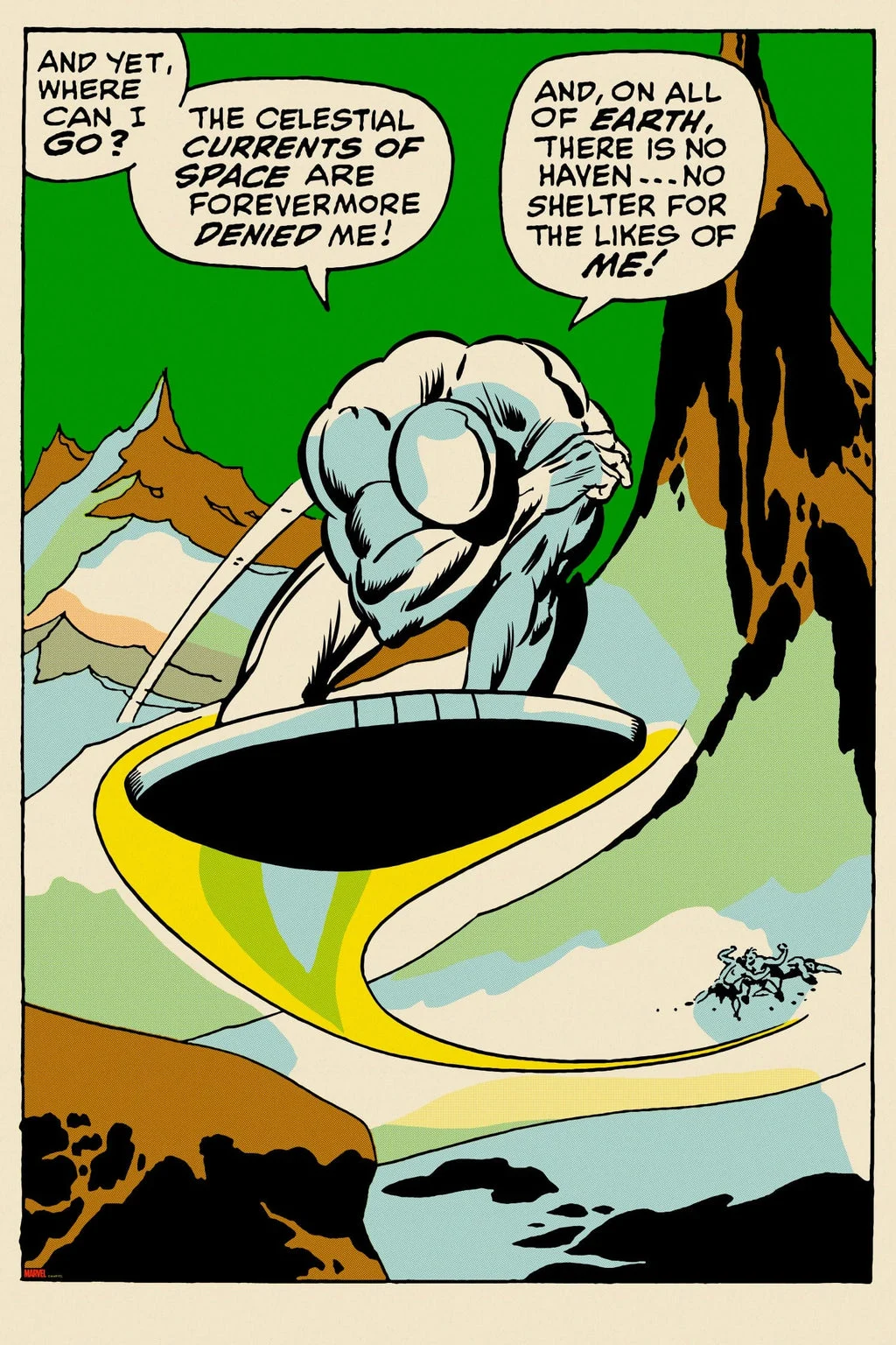 Silver Surfer #1: “There is No Haven…” Poster - John Buscema and Joe Sinnott