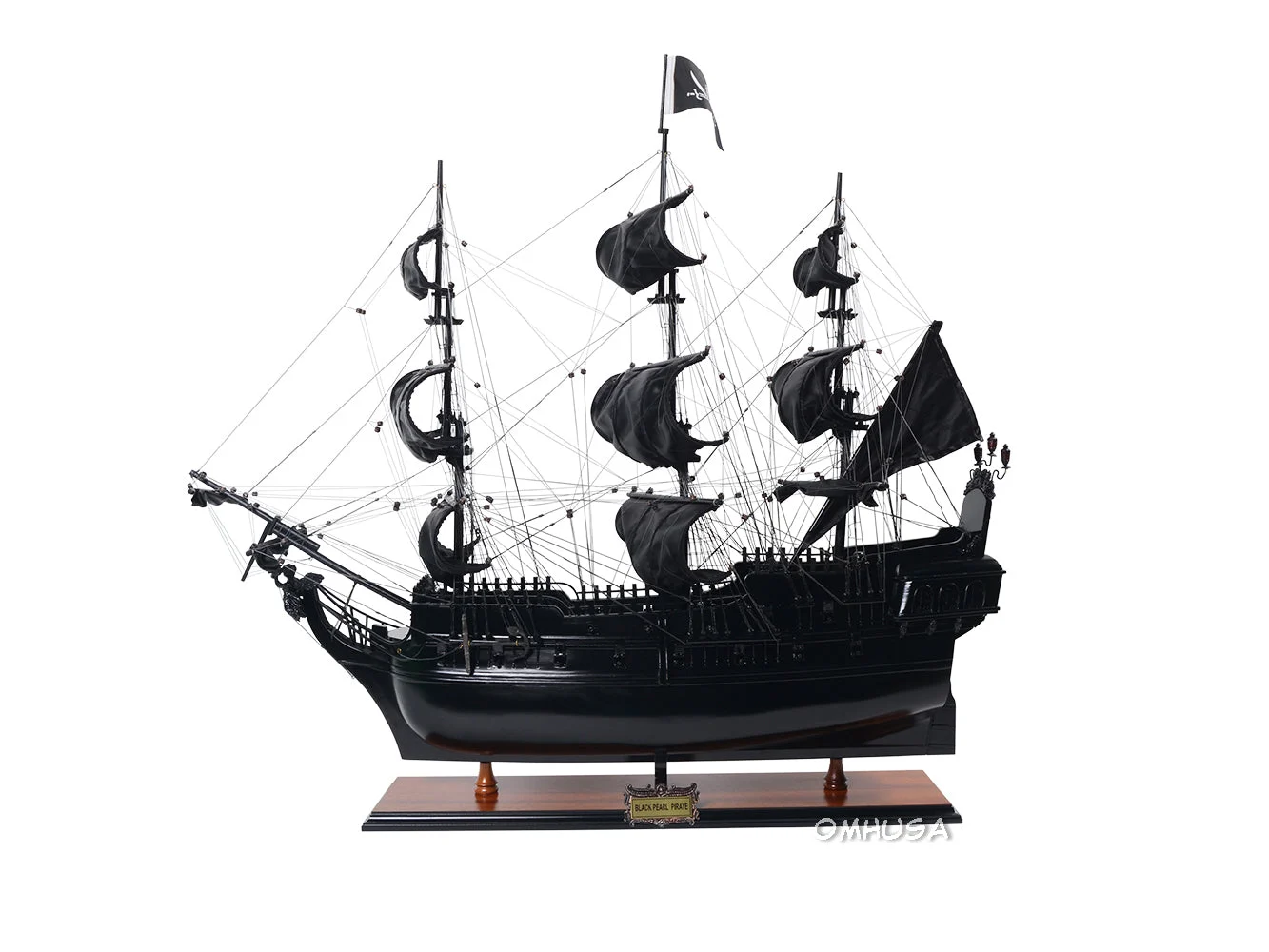 Black Pearl Pirate Ship (Exclusive Edition) Wooden Scale Model - Old Modern Handicrafts