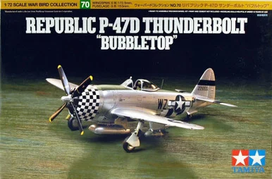 Tamiya 60770 P-47D Thunderbolt Bubbletop 1/72 Scale Model Kit