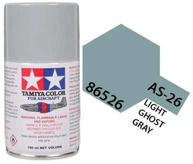 Tamiya 86526 AS-26 Light Ghost Grey Aircraft Spray 100ml