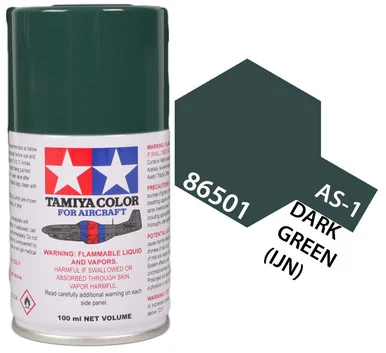 Tamiya 86501 AS-1 Dark Green Aircraft Spray 100ml
