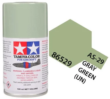 Tamiya 86529 AS-29 Gray/Green Aircraft Spray 100ml