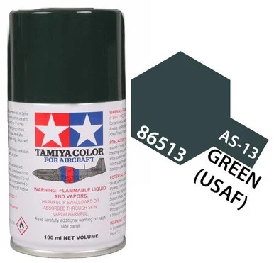 Tamiya 86513 AS-13 Green Aircraft Spray 100ml