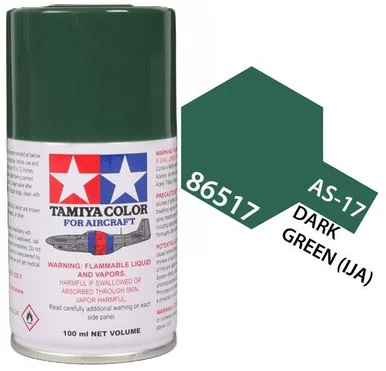 Tamiya 86517 AS-17 Dark Green Aircraft Spray 100ml