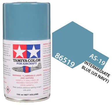 Tamiya 86519 AS-19 Intermediate Blue Aircraft Spray 100ml