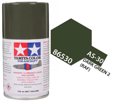 Tamiya 86530 AS-30 Dark Green Raf Aircraft Spray 100ml
