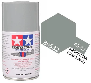 Tamiya 86532 AS-32 Medium Sea Gray 2 Raf Aircraft Spray 100ml