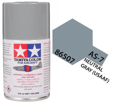 Tamiya 86507 AS-7 Neutral Gray Aircraft Spray 100ml