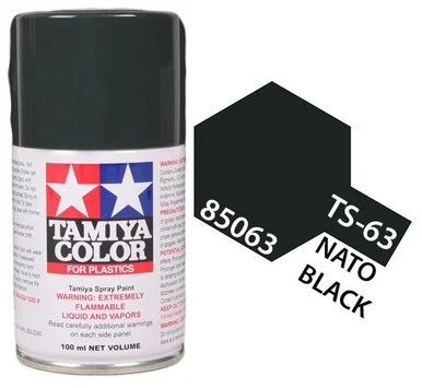 Tamiya 85063 TS-63 Nato Black Spray Lacquer 100ml