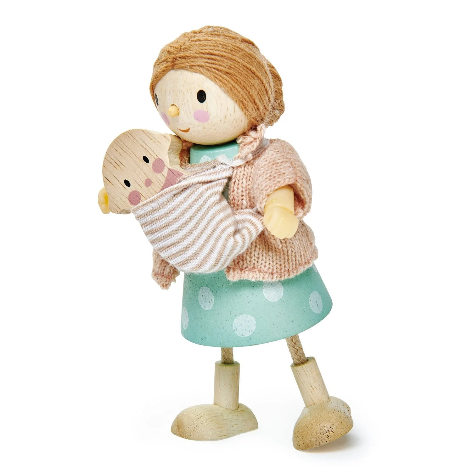 Mrs. Goodwood and the Baby Wooden Figure Set - Tender Leaf Toys