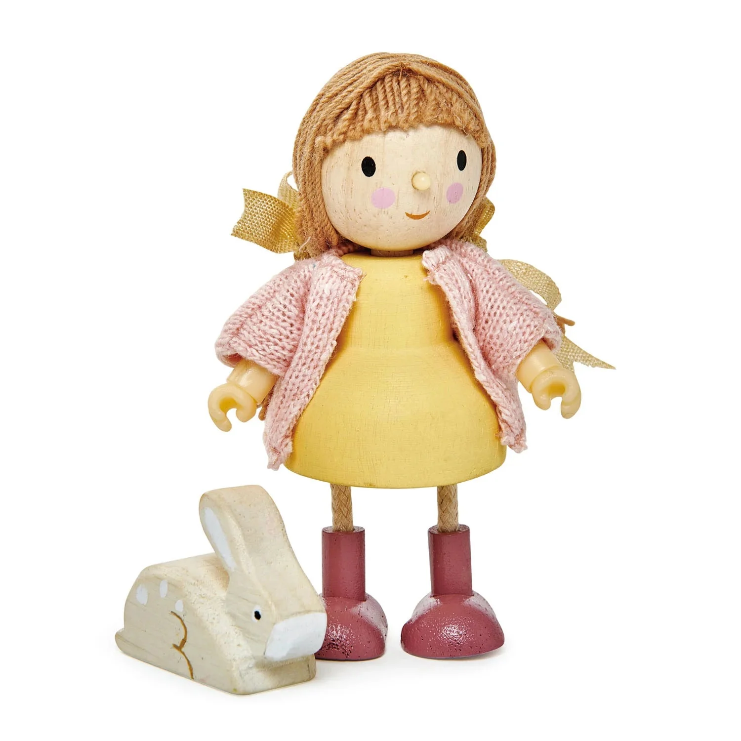 Amy and Her Rabbit Doll Figure Set - Tender Leaf Toys
