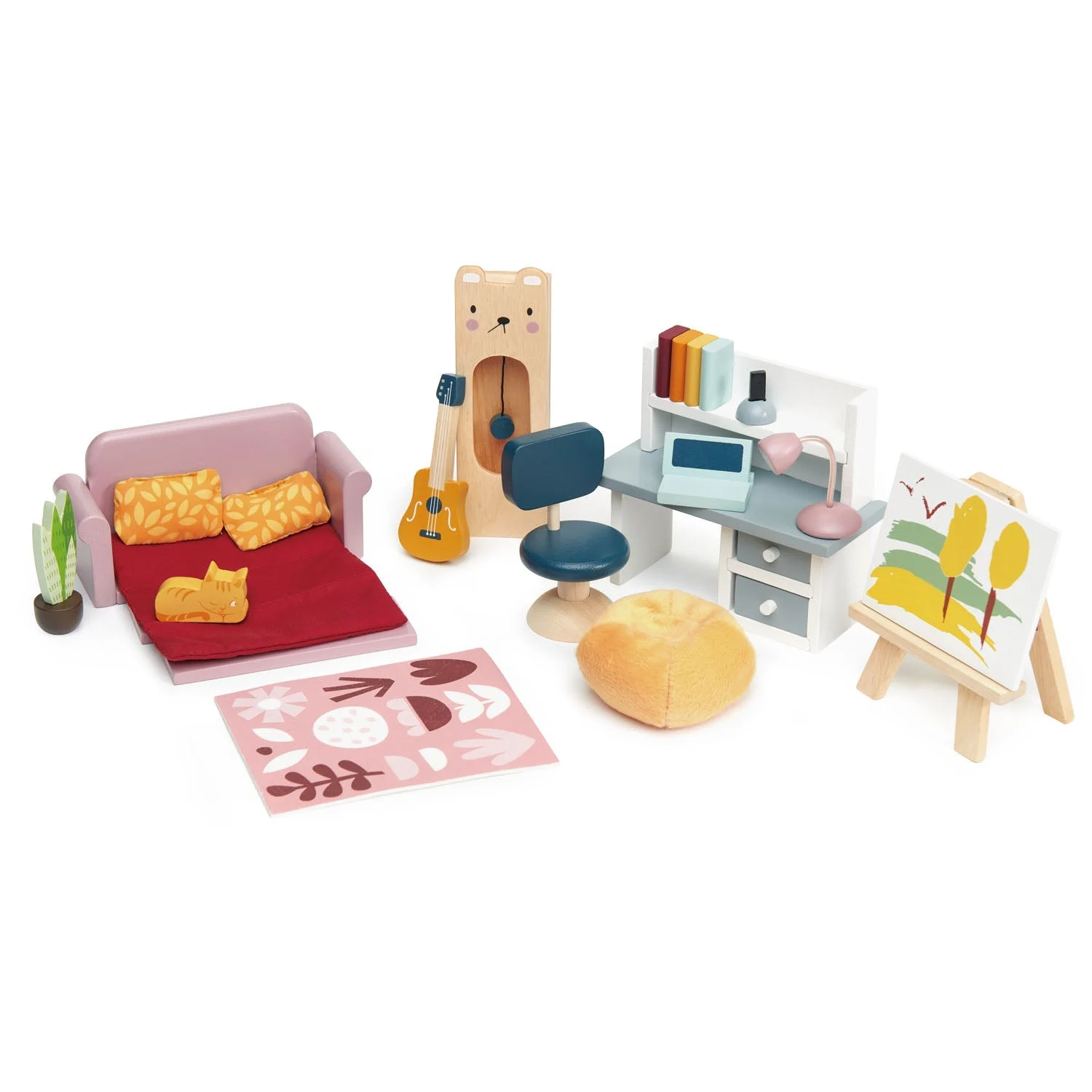 Dolls House Study Furniture - Tender Leaf Toys