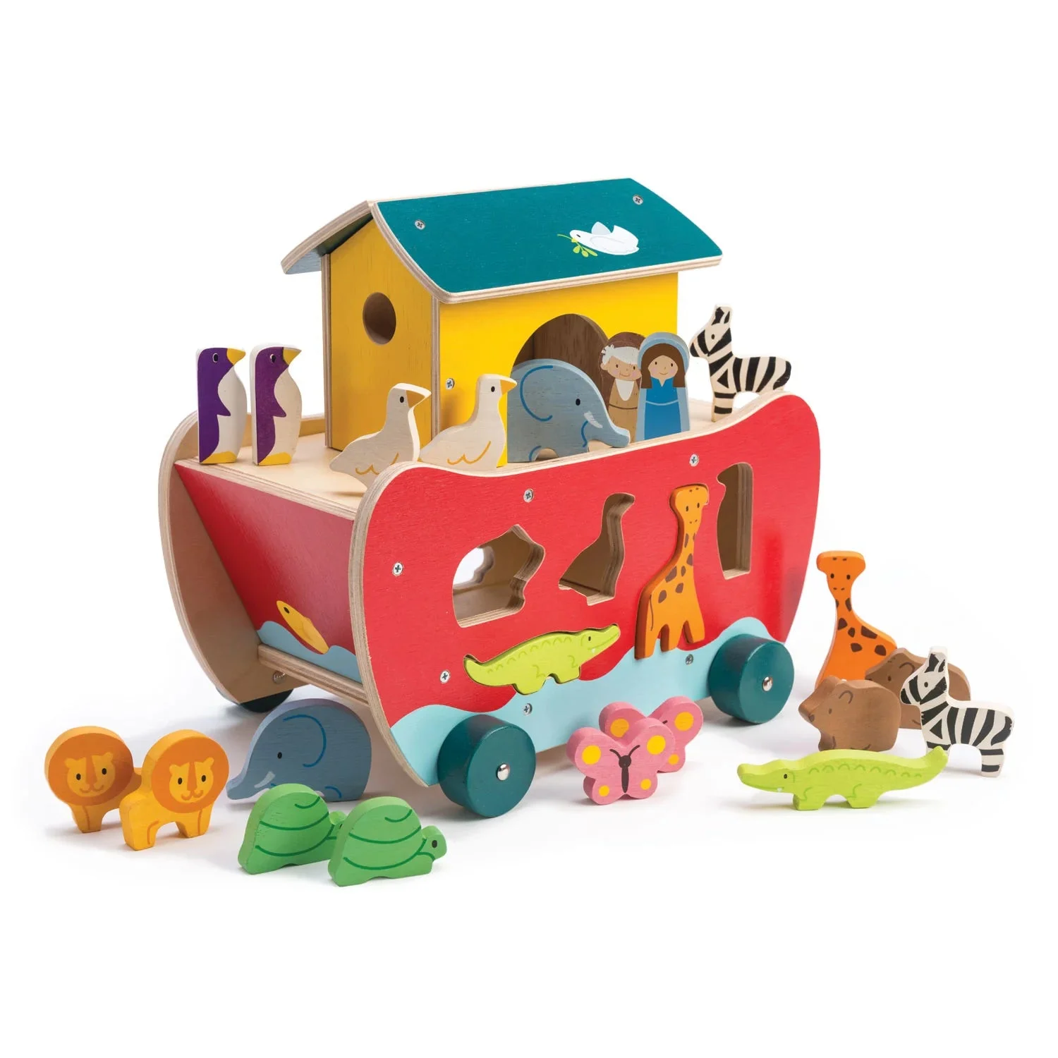 Noah’s Shape Sorter Ark - Tender Leaf Toys