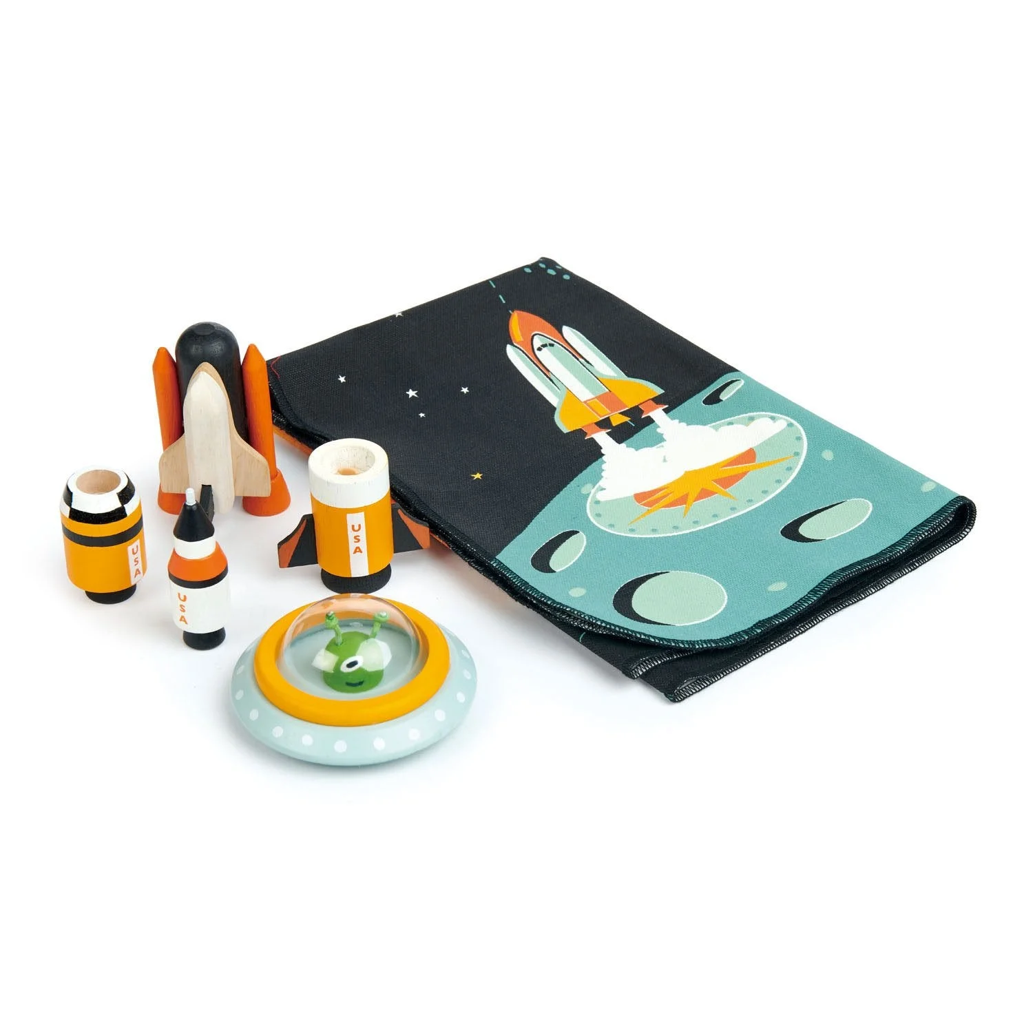 Space Adventure Wooden Play Set - Tender Leaf Toys