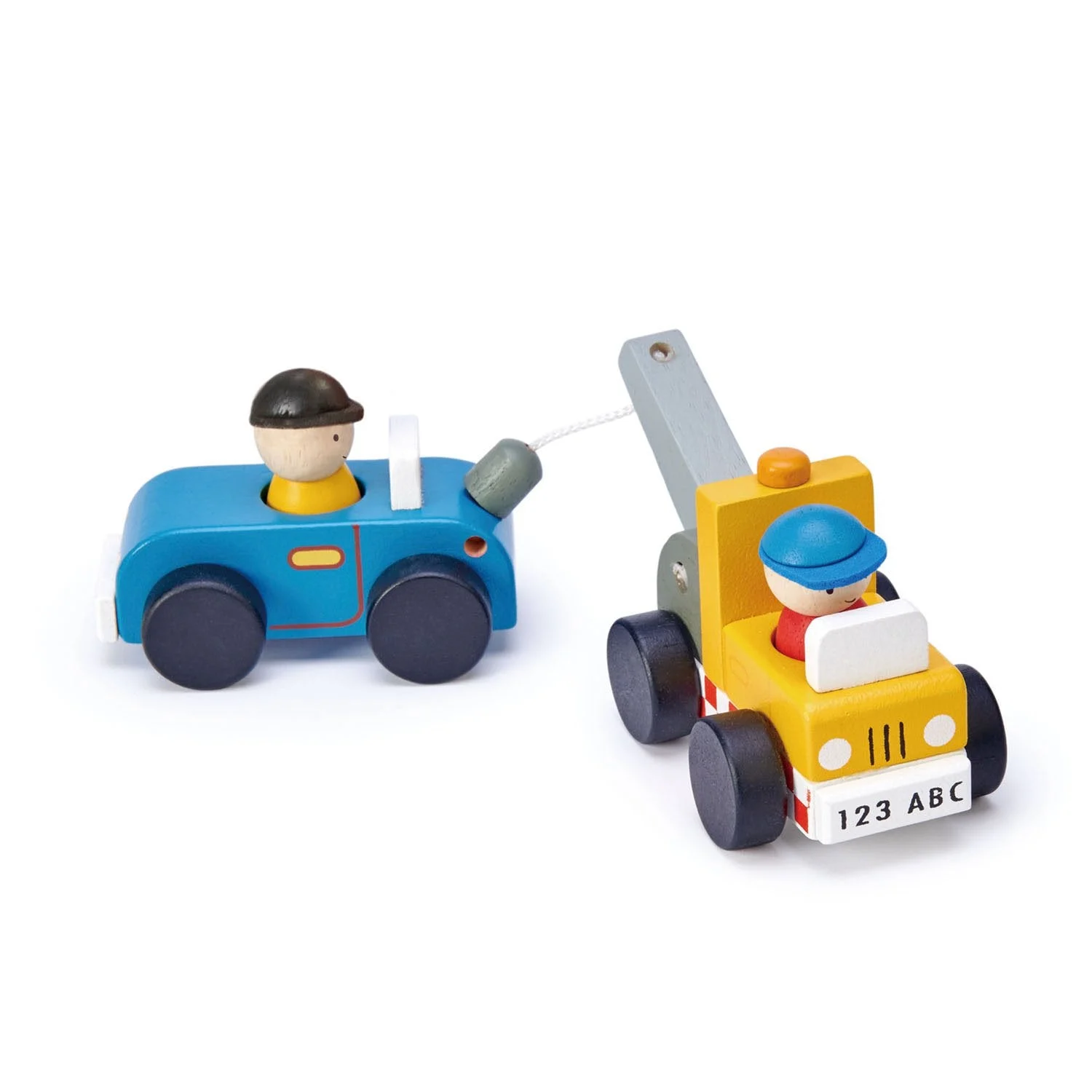 Tow Truck Wooden Car Set - Tender Leaf Toys