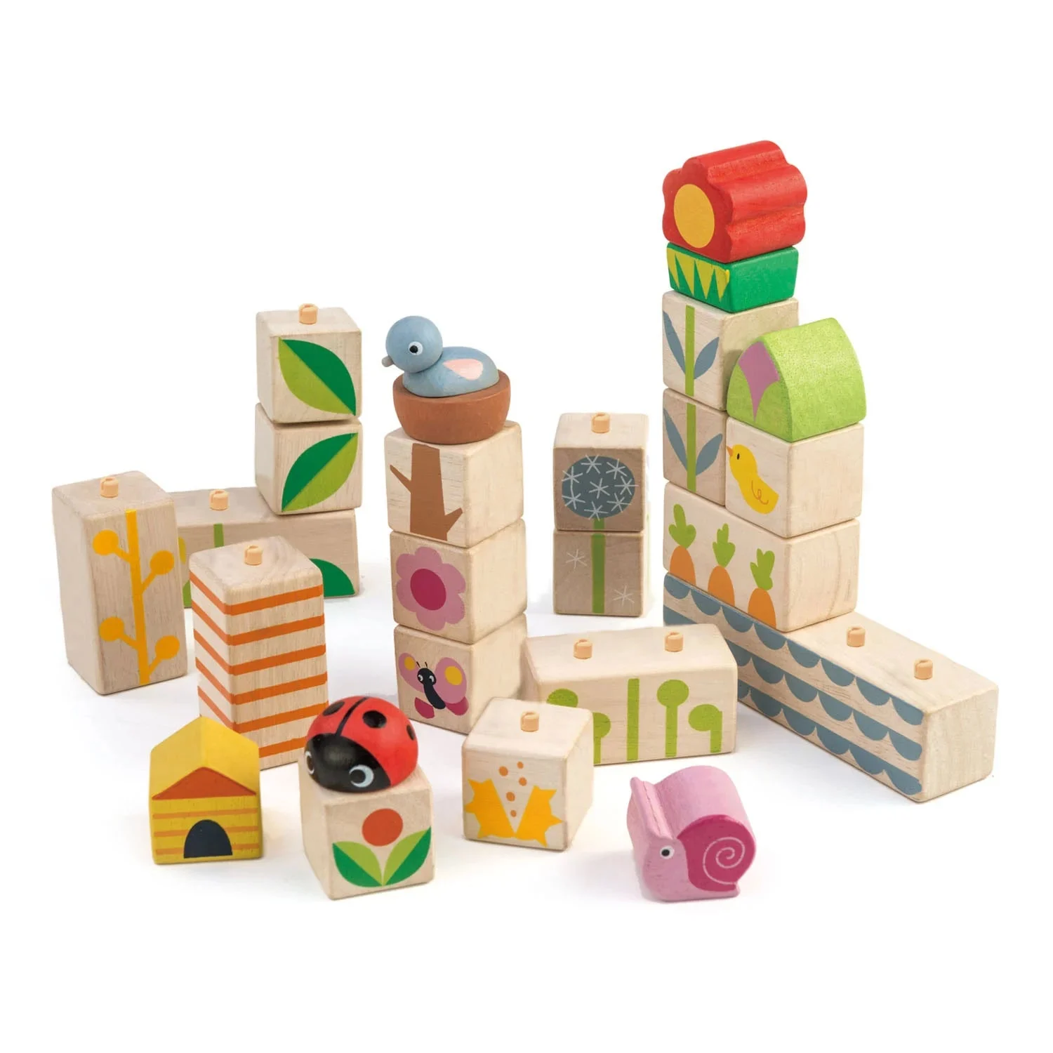 Garden Wooden Blocks Set - Tender Leaf Toys
