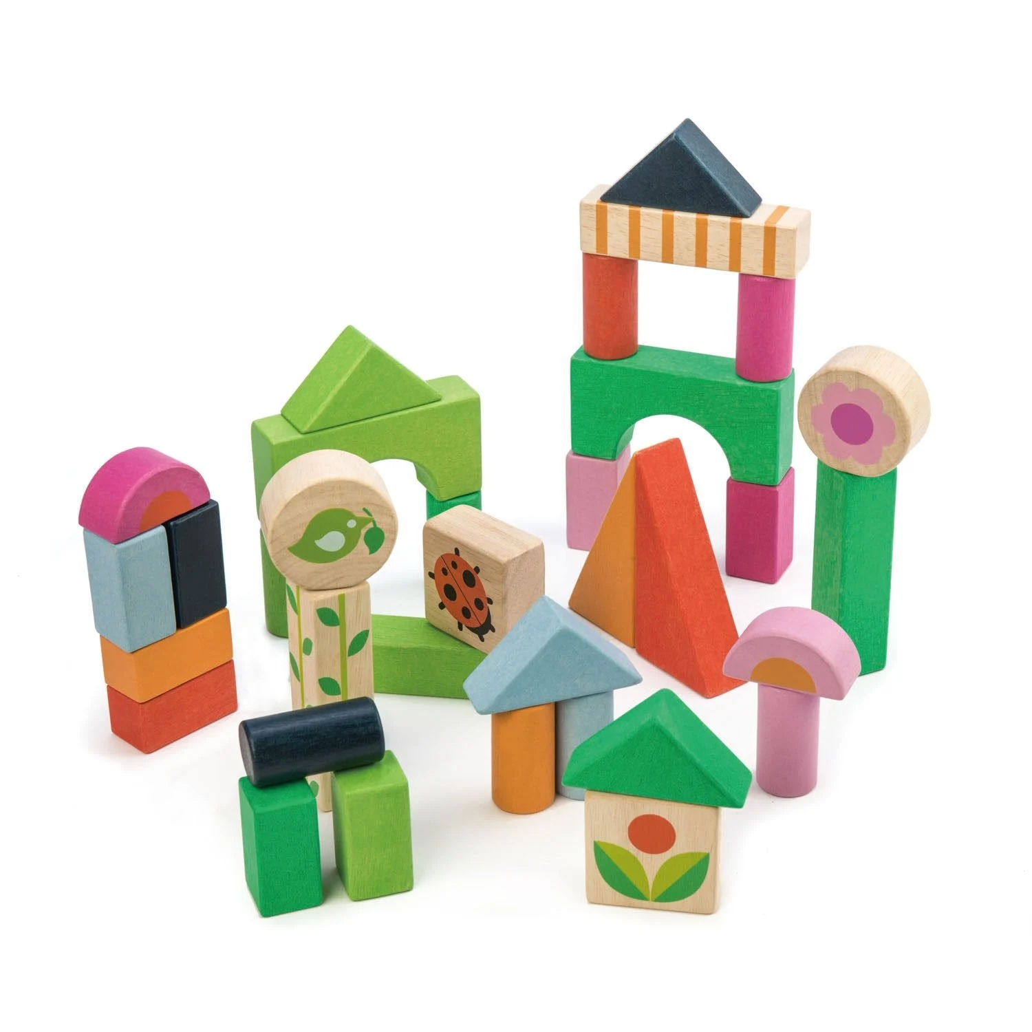 Courtyard Wooden Blocks Set - Tender Leaf Toys