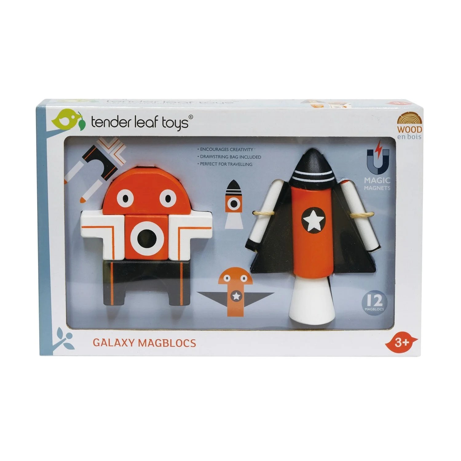 Galaxy Magblocs Wooden Play Set - Tender Leaf Toys