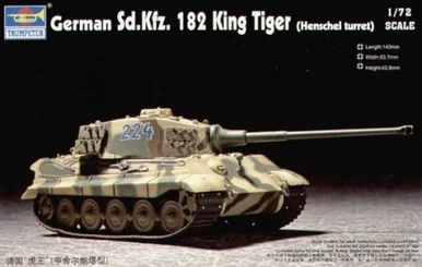 Trumpeter 7201 1/72 German SdKfz 182 King Tiger Tank (Henschel Turret)