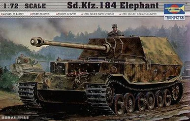 Trumpeter 7204 1/72 Panzerjager Tiger (P) SdKfz 184 Elefant Tank